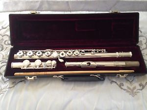 Amadeus Flute, Intermediate, Silver Plated, Open Hole, C Foot