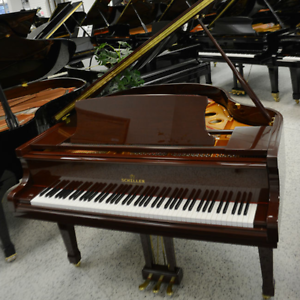 Schiller Performance 5'0" Leipzig Baby Grand Piano - Mahogany Polish