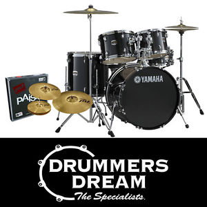 Yamaha Gigmaker 5Pce Rock Drum Kit PST3 Cymbals & Hardware -Black Glitter Finish