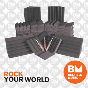 Auralex AlphaDSTKit: 64 x Panels 4 x Bass Traps - Charcoal / Charcoal