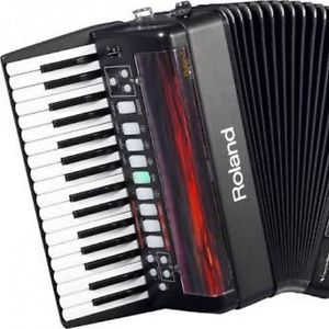 Used! Roland FR-2 Electron V-Accordion Keyboard Black Discontinued