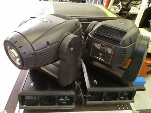 *2* Martin Mac 2000 Profile II Moving Wash Stage Lights w/ Case