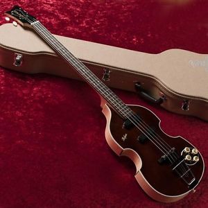 Hofner Limited Vintage 61 Custom Bass New Dark Brown Sunburst Free Shipping Rare