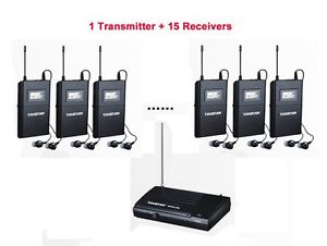 WPM-200 Wireless Monitor System UHF In-Ear Wireless Headphones& Ear 15 Receivers