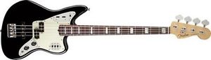 Fender American Standard Jaguar Electric Bass - Black