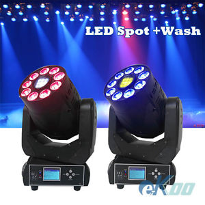 2 Units75w LED Spot 912w Wash Mo