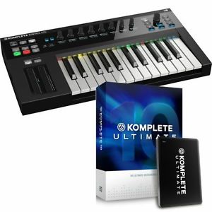 Native Instruments Komplete Kontrol S25 Keyboard + Komplete 10 Ultimate Softw...