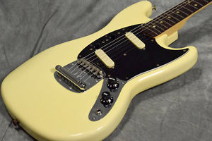 Fender USA 1978 Mustang Olympic White Electric Guitar Used