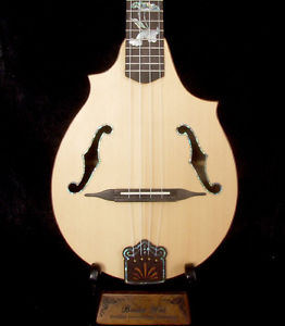 Bruce Wei Solid Indian Rosewood Tenor Ukulele, MOP Lotus Inlay, Bag MD17-2010