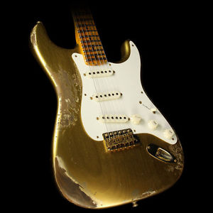 Fender Custom Shop '56 Stratocaster Heavy Relic Electric Guitar Aztec Gold