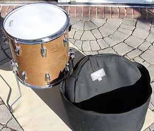 Vintage 1967 Ludwig 14x14 floor tom drum - Champagne sparkle - Keystone badge