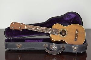 Vintage circa 1929 Washburn Style 5319 Deluxe Koa Soprano Ukulele pearl inlay