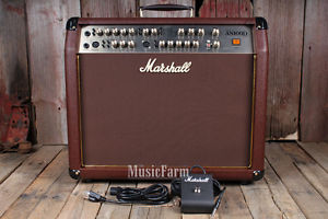 Marshall AS100D Acoustic Guitar Amplifier 2 x 8 100 Watt 4 Channel Amp with FTSW