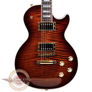 Used Gibson Limited Run Les Paul Premium Plus + Tiger Burst AAAA Flame Maple Top