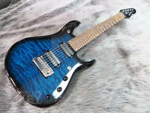 MUSIC MAN BFR John Petrucci 7st. Bahama Blue Burst guitar From JAPAN/456