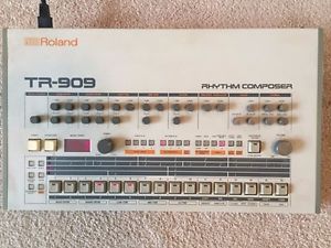 Roland TR-909 Transistor Rhythm Composer Analog Drum Machine.