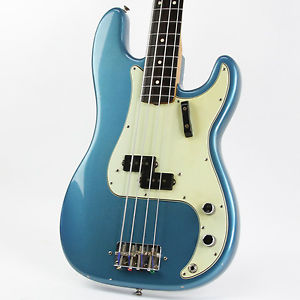 Vintage 1963 Fender Precision Bass Lake Placid Blue Refin. W/ Case!