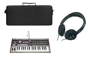 KORG New microkorg DJ-GB-1 Case KH-90 headphone set SYNTHESIZER VOCODER Japan