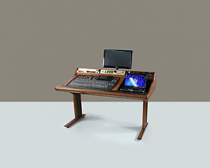 Zaor Marea Studio Workstation Desk with 3x2 RU (Cherry) | Pro Audio LA
