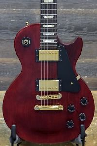 2008 Gibson USA Les Paul Studio GH Wine Red Electric Guitar w/ Bag - #008880627