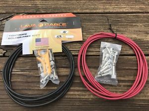 LAVA Solder-Free XL Pedalboard Kit 20ft Cable 20 RA V2 Plugs - BLACK & RED