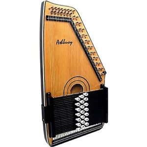 Ashbury GR63006 21 Bar Autoharp Elettroacustica, Naturale