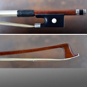 A fine French silver mounted violin bow by Marc Laberte.  - Raffin certified