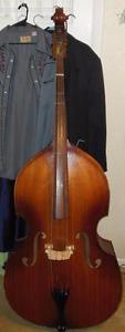Vintage 1970 Engelhardt 3/4 upright String Bass Violin First year Kay parts NICE