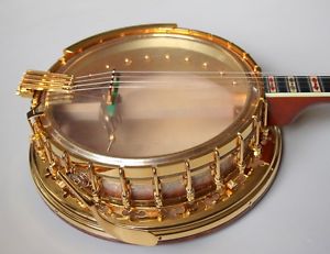 1950's Bacon Symphonie Ne Plus Ultra - Gold Silver Bell Tenor Banjo