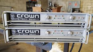 TWO Crown macro tech VZ 3600 amplifiers