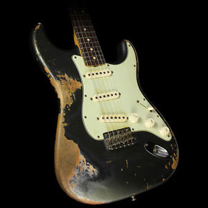 Used 2013 Fender Custom Shop '63 Stratocaster Heavy Relic Guitar Charcoal Frost