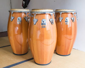 Set 3 Congas Bauer + 3 Taschen