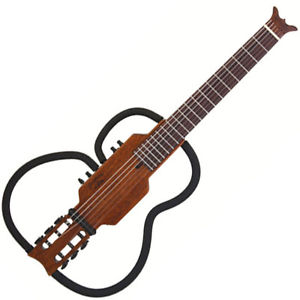 Aria AS-105C Nylon Classical AcousticGuitar Portable Mini Headless Travel Silent