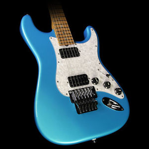 Used 2016 Suhr Classic Chambered Electric Guitar Blue Chill Gloss