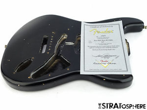 Fender Custom Shop Postmodern Relic Stratocaster BODY Strat Guitar Parts Black