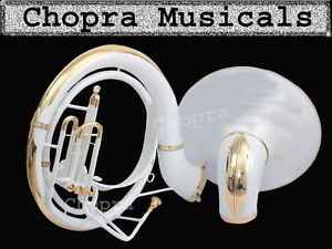2017 Sale Sousaphone 25 Bell 3Valve Painted White Carrying Bag n M/P Free