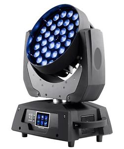 4-Color 36x LED Stage Light Wash 10W Moving Head RGBW with Zoom & Touch Control