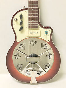 2002 National Resophonic Resolectric electric resonator guitar Maple Sunburst NM