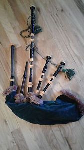 Vintage 1950's Sinclair Miniature Highland Bagpipes African Blackwood Catalin