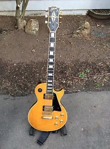 1976 Gibson Les Paul Custom.  Blond.  Vintage 1970s