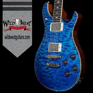 PRS Wood Library 10 Top Mc 594 Quilt Top Aquamarine W/Brazilian Rosewood Fret
