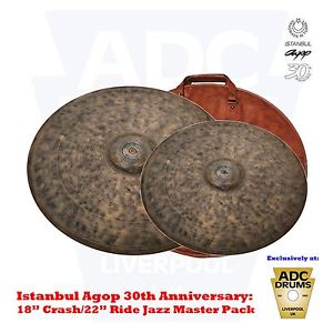 Istanbul Agop 30th Anniversary 'Jazz Master' Cymbal Pack: 18" Crash/22" Ride/Bag