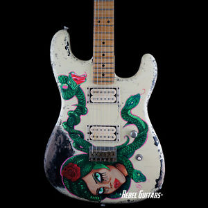 Rock N’ Roll Relics Guitars Blackmore Strat with Carla Harvey Hand-Painted Art