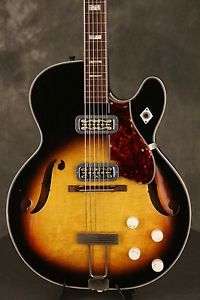 original 1960s Harmony METEOR H70 Sunburst w/DeArmond "MUSTACHE" pickups!!!