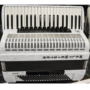 Weltmeister Saphire Piano Accordion 120 Bass White