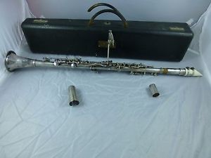 1920's H N White Silver King clarinet in original case SN 109853 sterling silver
