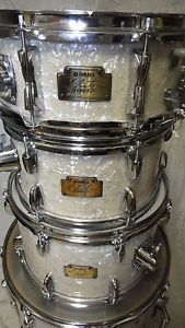 YAMAHA Hipgig Sr Al Foster Hip Gig top Zustand white Pearl Drum made in JAPAN++