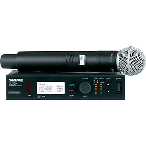 Shure ULX-D Wireless System + SM58 Handheld Microphone ULXD24/SM58-G50 Band