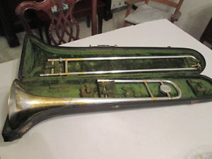 Trombone--C.G.Conn--Gold & Silver plated--Vintage