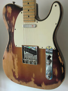 Fender Telecaster Highway One American. 2006. Sunburst, worn. Made in USA
